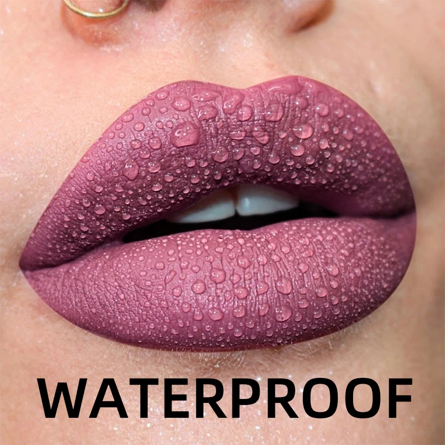 19 kleuren Matte Fluwelen Lipgloss Waterdichte Vloeibare Lipstick Naakt Zwarte Lippen tint Make-Up Lip Glazuur Cosmetica Rode Lip Stain Schoonheid