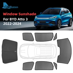 for BYD Atto 3 2022 2023 2024 Atto3 Custom Magnetic Car Window Sunshade Front Windshield Sun Shade Umbrella Portable Anti-UV