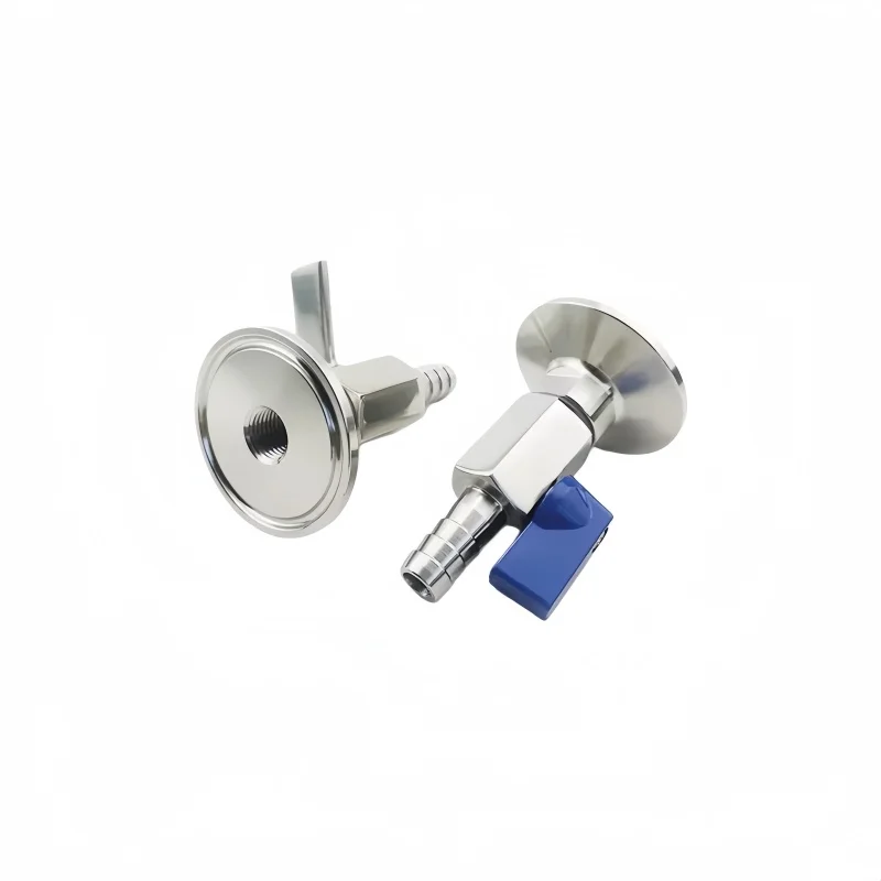 

Tri-clamp Wine Outlet Valve Adapter With 7---20mm Hose Barb,Homebrew Drainage Valve Flange OD25.4 Or 50.5mm Stainless Steel 304