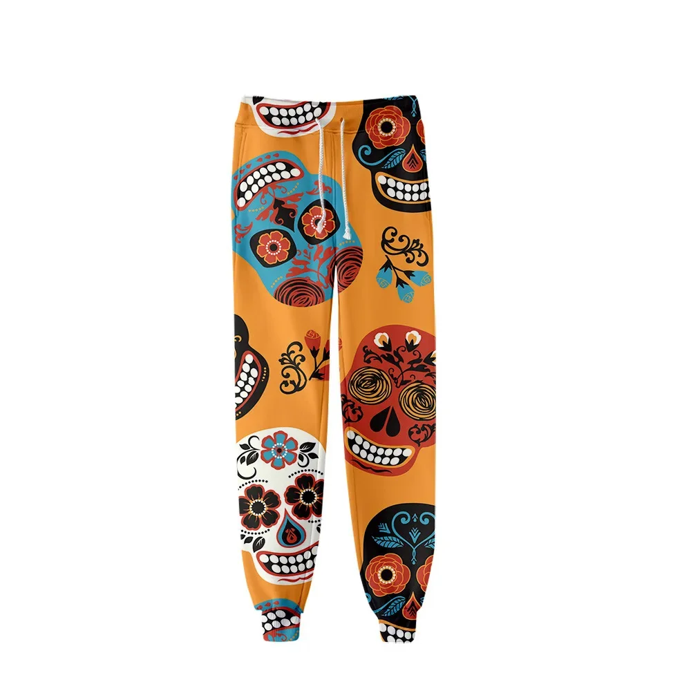 Cosplay Mexican Day of the Dead Pattern Sweatpants Cartoon Sweatpants Spring Fitness Joggers Mexico Holiday Pants Men Trousers