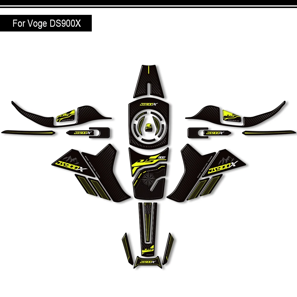 

Motorcycle For VOGE DS900X 900DSX 900 DSX Adventure Tank Pad Gas Fuel Oil Protector Stickers Decals Fairing Fender 2024-2025