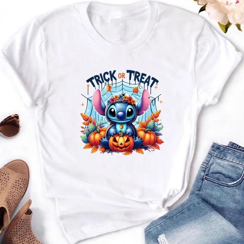 

Kawaii Stitch Y2k футболки женская одежда Топы с коротким рукавом женская футболка мультяшная женская одежда Хэллоуин Стич футболки