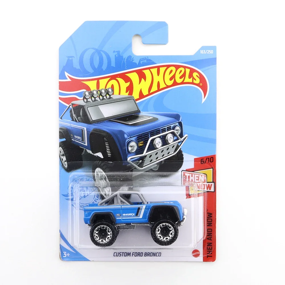 2021-163 Hot Wheels CUSTOM FORD BRONCO Mini Alloy Coupe 1/64 Metal Diecast Model Car Kids Toys Gift