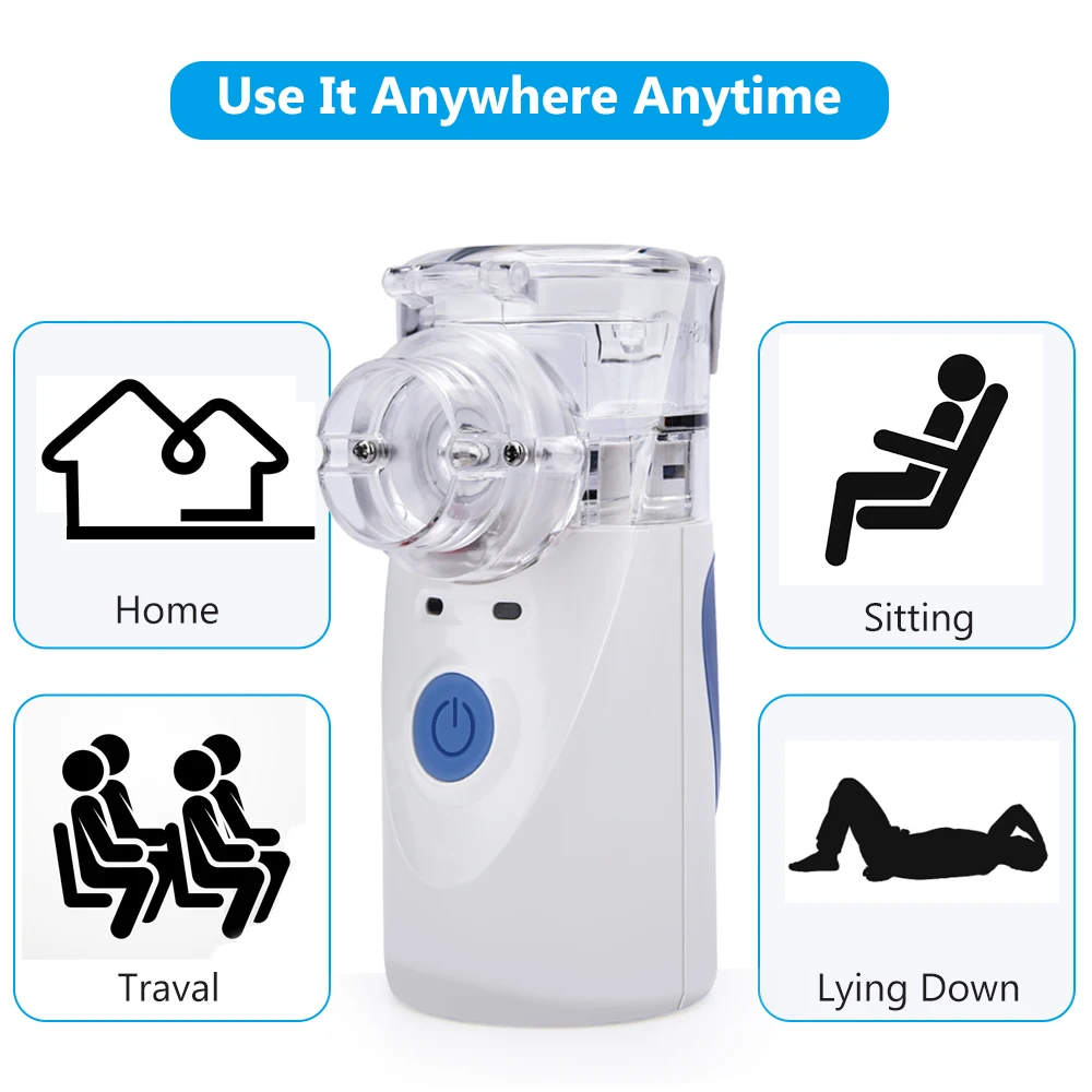 Handheld Autoclean Inhale Nebulizer Humidifier Mesh Atomizer Silent Inhaler Nebuliser Inhalator for Kids Nebulizador Portatil