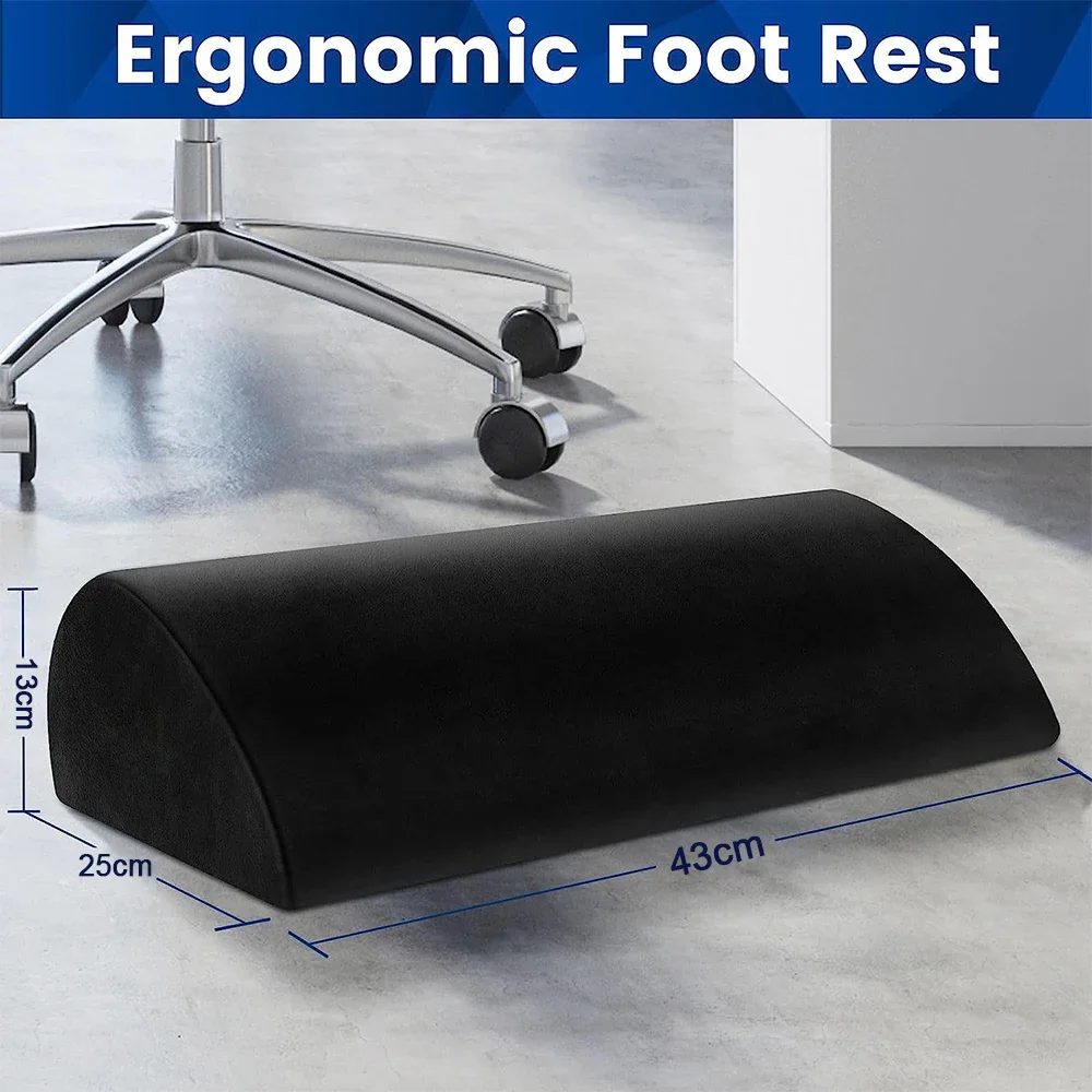 Memory Foam Foot Rest for Under Desk at Work,Office Desk Accessories,Foot Stool for Office,Car,Home to Foot Support Relax Ankles