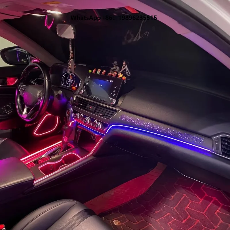 For 18-22 Tenth Generation / Dynamic Atmosphere  Lights (fully Equipped with Wood Grain Starry Sky Mold)
