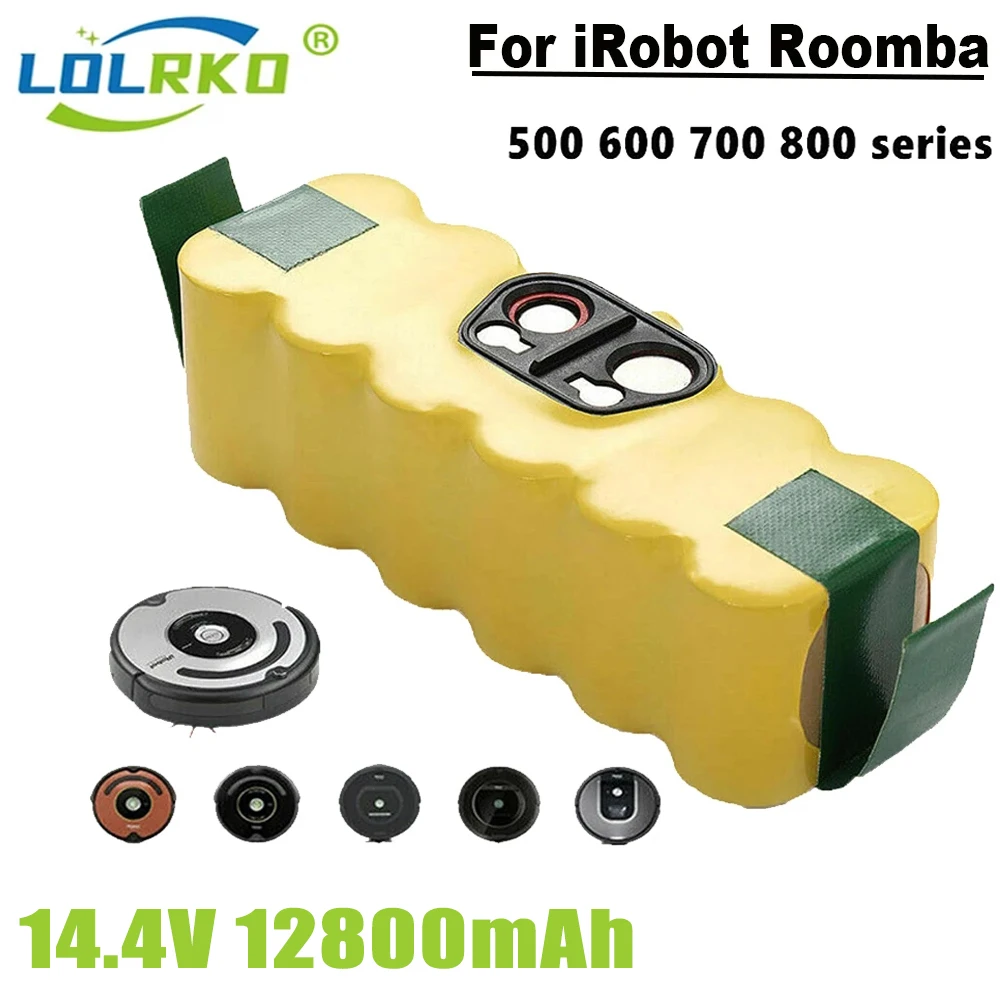 

Аккумулятор для пылесоса iRobot Roomba 500, 12800 мАч, 14,4 В, 5000 мАч, серия Roomba 600, 700, 800, 620, iRobot roomba 650, 770, 780, 580