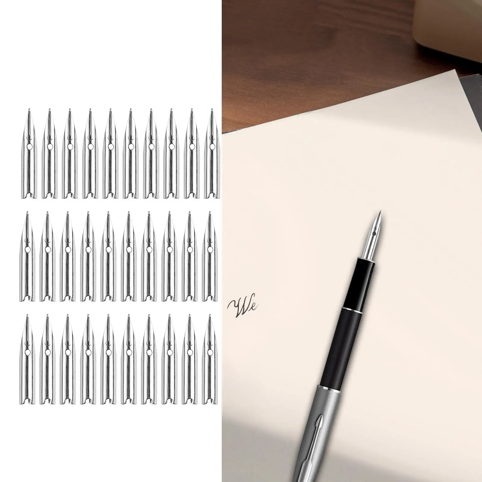 

Fountain Pen Nibs Practical Replaceable Drawing Writers Sturdy Signing Metal Professional Writing Replacement Nibs Ink Dip
