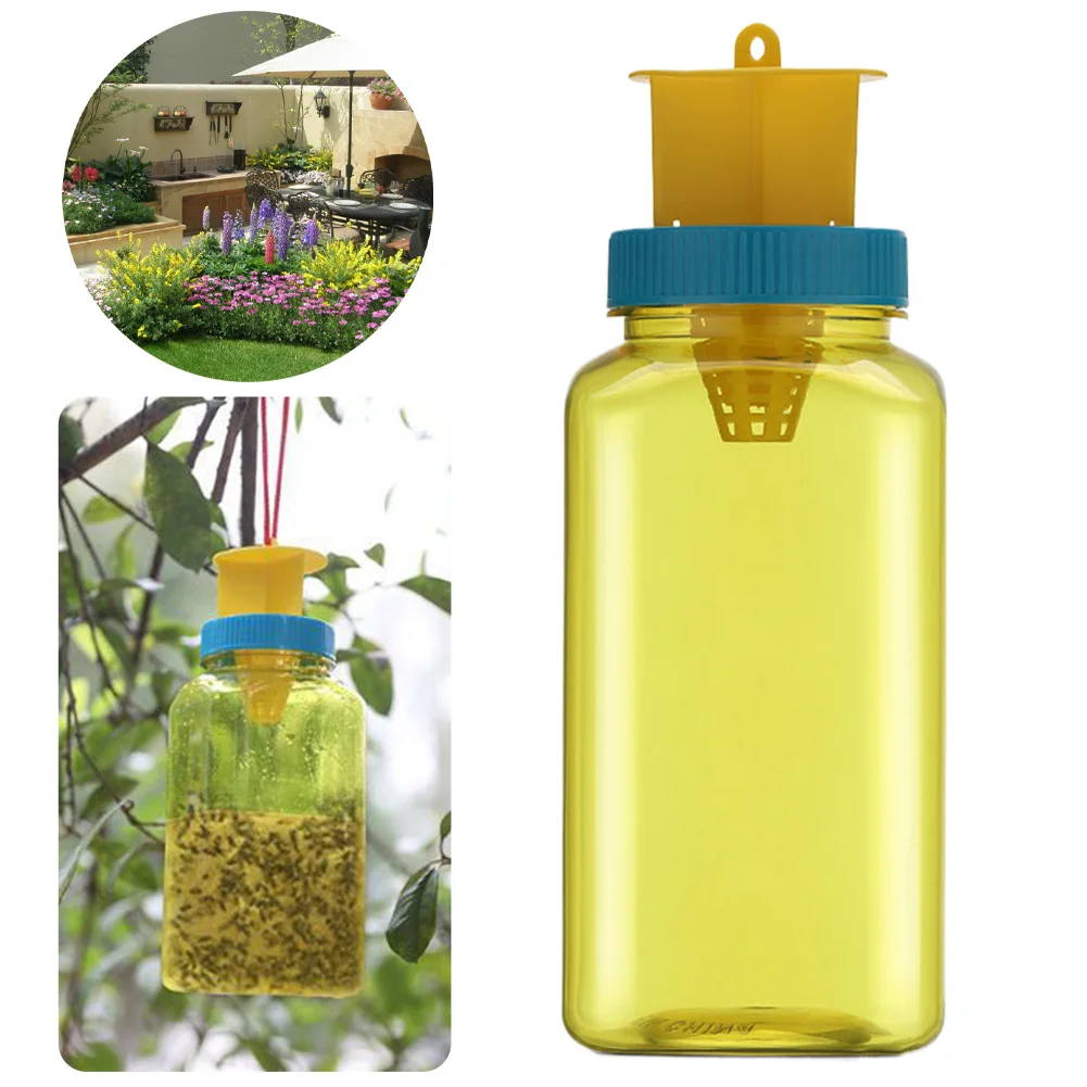 

Hanging Fly Catcher with Fly Bait Fly Trap & Fly Catcher Bottle Non-Toxic Insect Catcher Trap for Outdoor Garden Backyard Barn