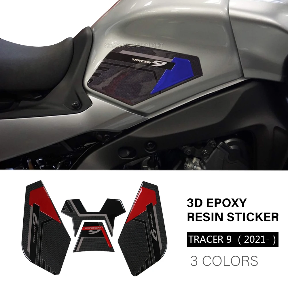 

Non-slip Side Fuel Tank Protection Pad For Yamaha Tracer 9 GT 9GT Tracer9 2021 2022 - Motorcycle 3D Epoxy Resin Sticker Decal