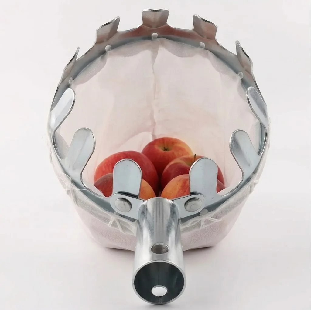 Tall Tree Fruit Picker With Collection Bag Farm Gardening Supplies Fruit Catcher For Apple Peach Efficient Picking Tool