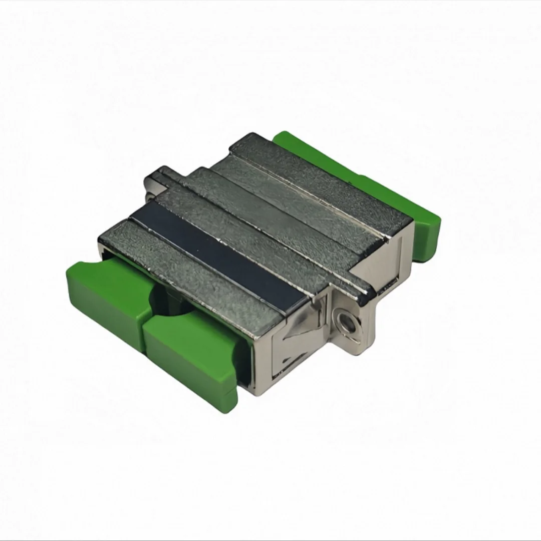 SC duplex Adapter 10pcs with shutter Metal ftth sc DX fiber optic coupler SC APC UPC optical fibre connector Avoid laser ELINK