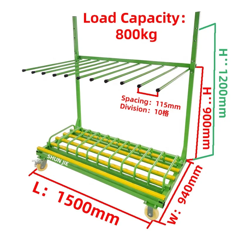 رف نقل الباب ذو 10 مقصورات قابل للتعديل بارتفاع شعبي عبر الحدود مع خرطوم واقي من مادة PVC #2