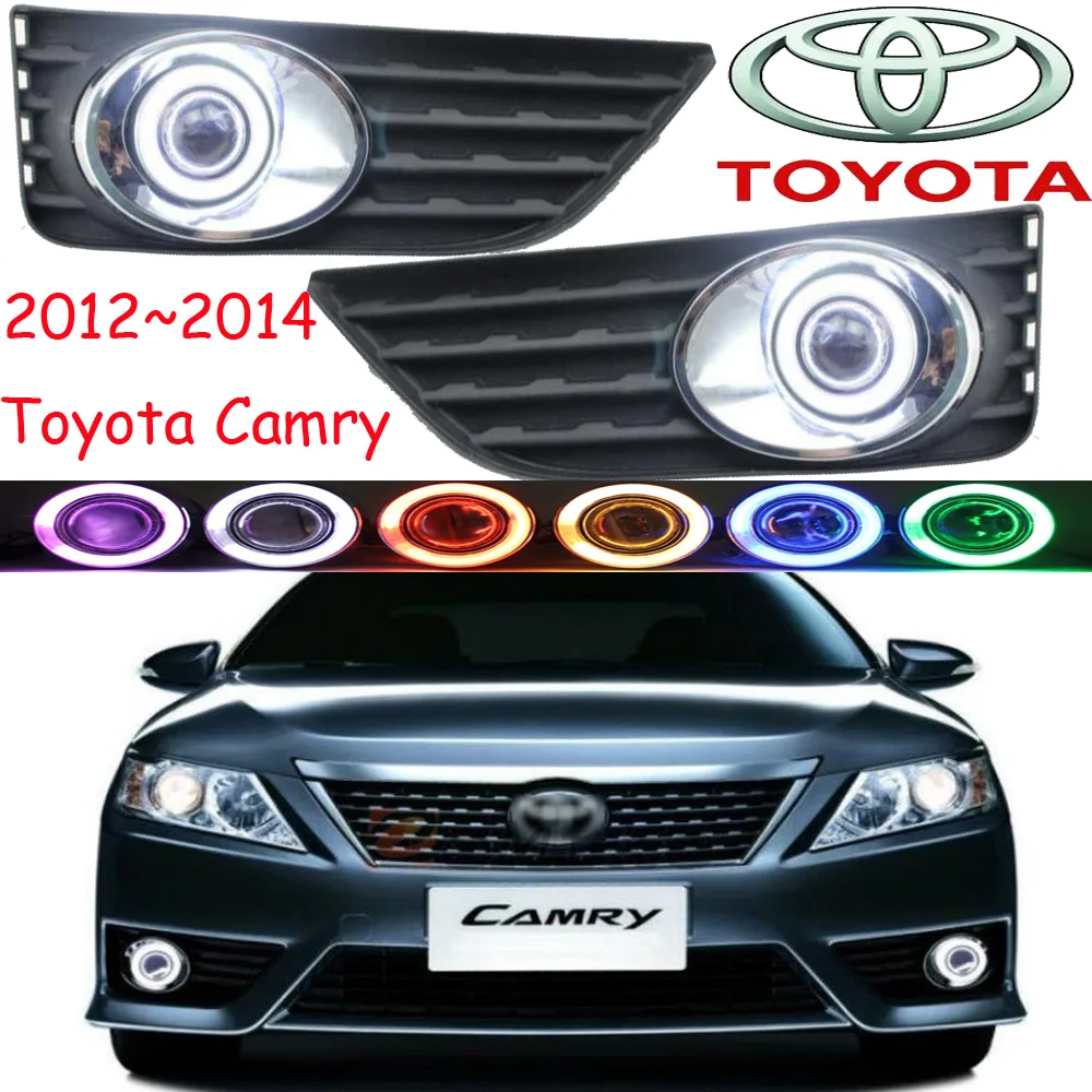 

car bumper aurion headlight for Toyota camry fog projector lens light 2012~2014y car accessories CCFL camry headlamp