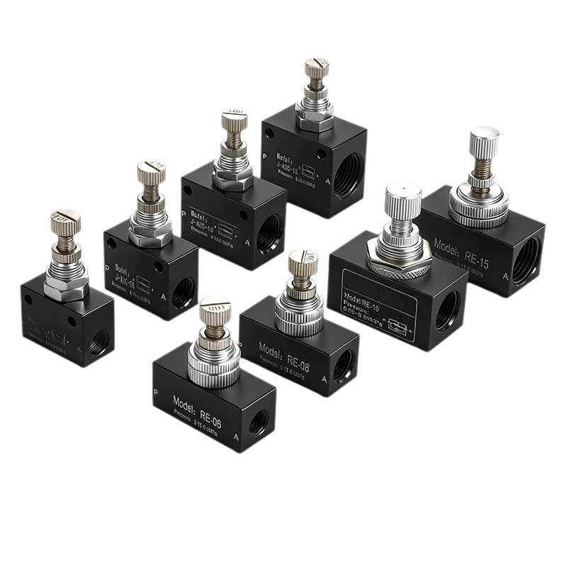 ASC-06 08 10 15 25 32 RE-02 03 04 Pneumatic Speed Regulating Valve One-way Throttle Valve Flow Control Valve Pneumatic Parts
