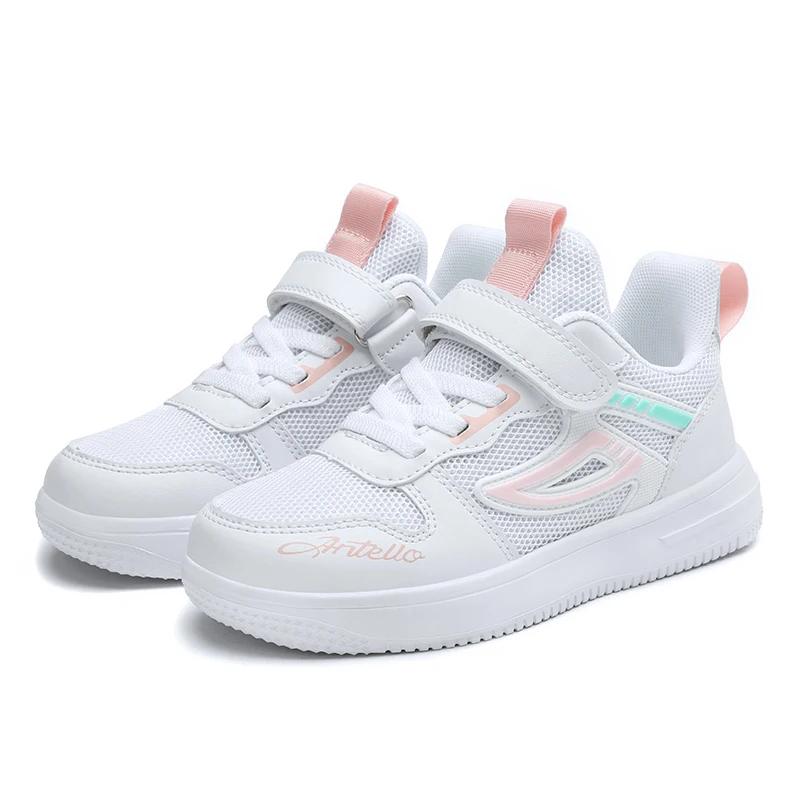 Primavera Verano niño niña zapatillas deportivas niños zapatos niños moda zapatillas de deporte de malla blanca