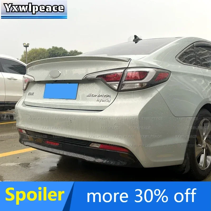 

For Hyundai Sonata 9 2015 2016 2017 2018 2019 Spoiler ABS Material Primer Color Rear Trunk Lip Spoiler Body Kit Accessories