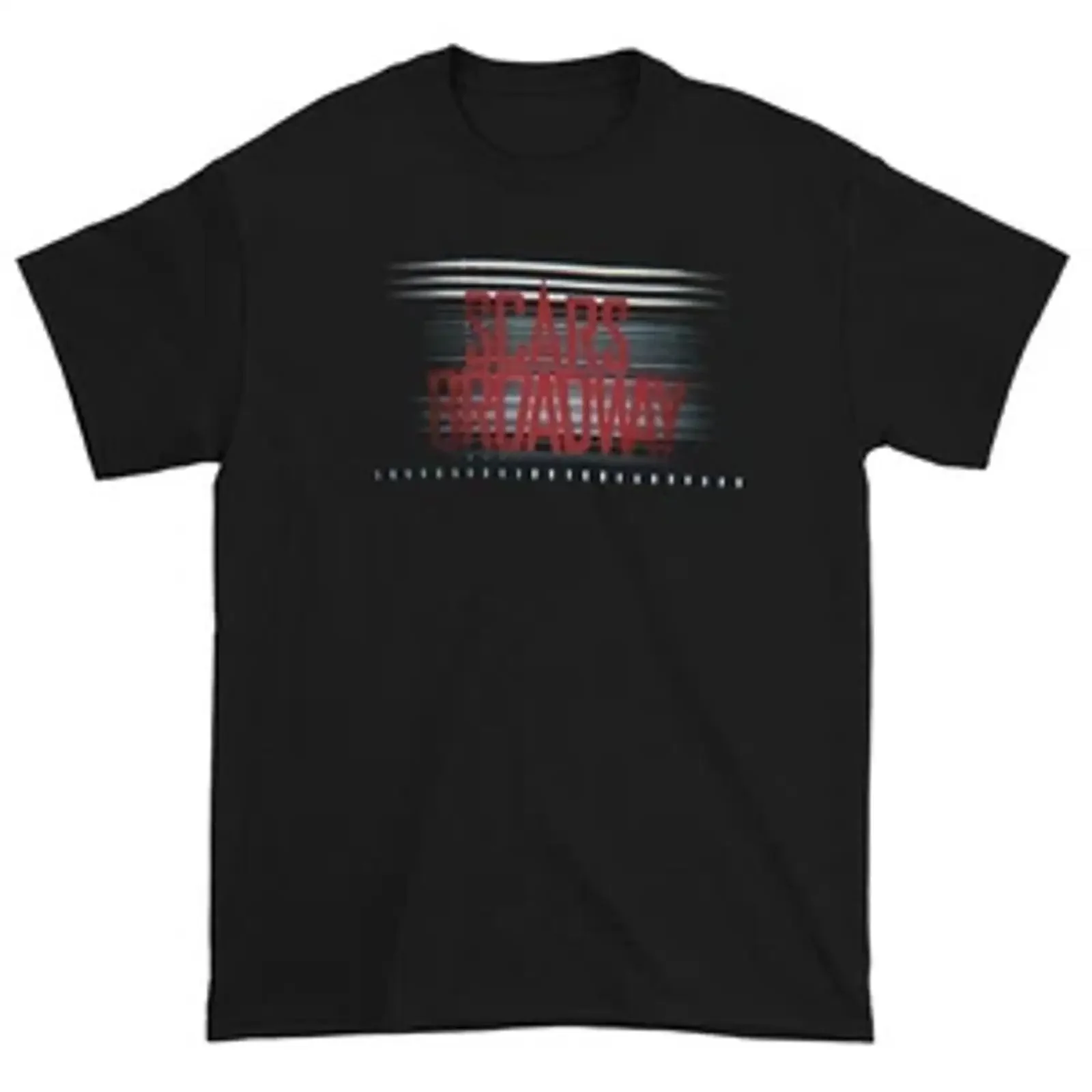 Scars On Broadway men's medium black logo t shirt vintage Washed homme fashion Breathable Slightly Top For Everyday Wear