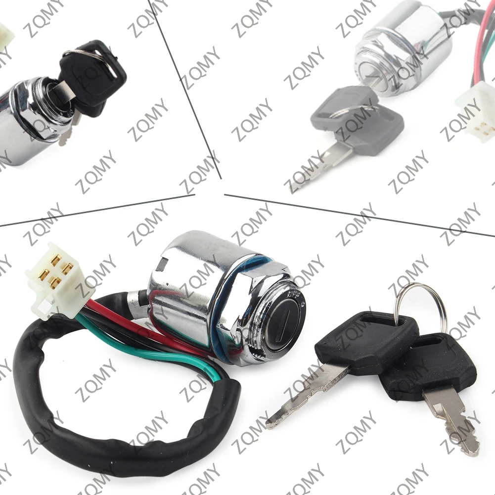 1set Motorbike 4-Wire Chinese Ignition Keys Switch For Taotao ATV Quad 110cc 125cc 135cc Motorcycle Accessories