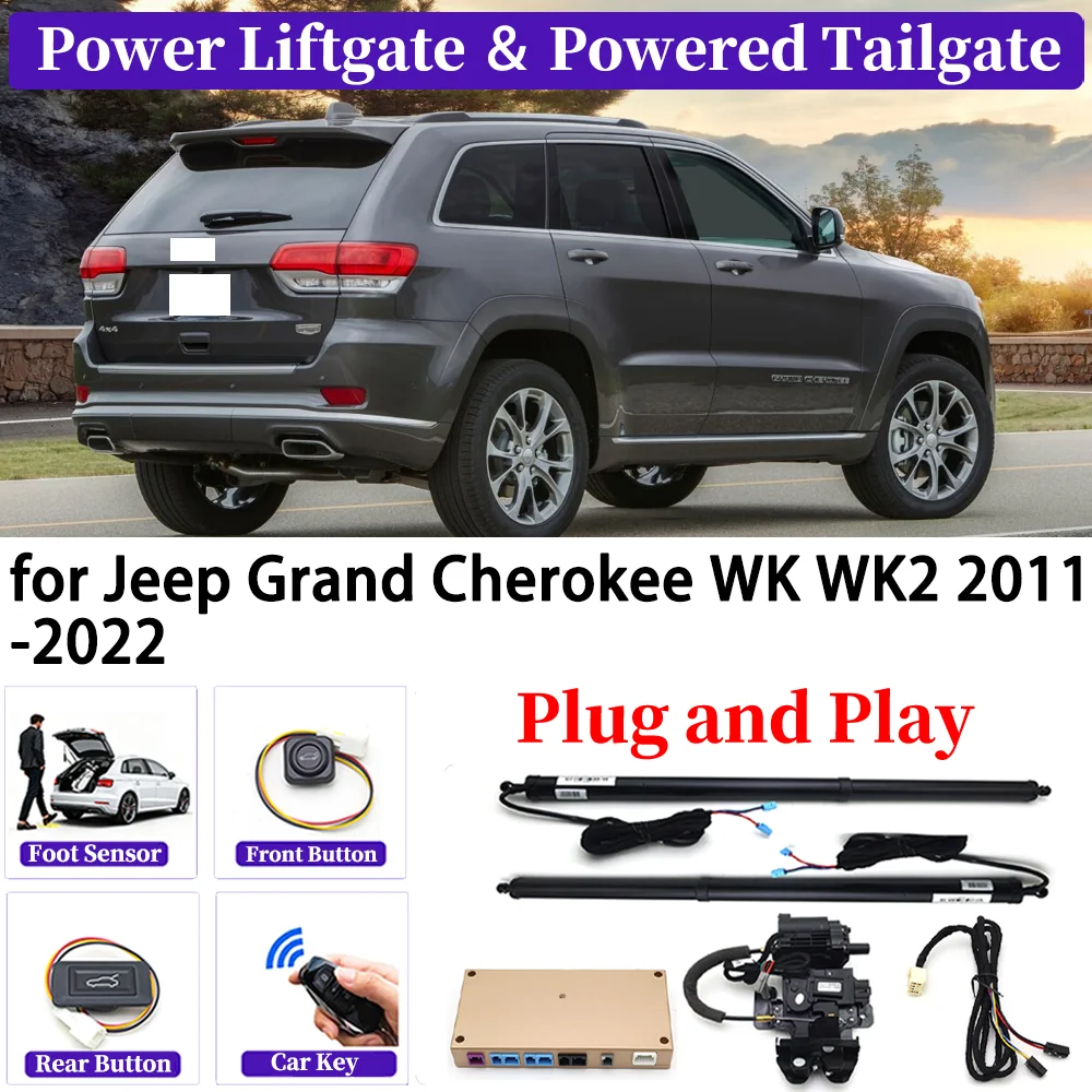 

ZJCGO for Jeep Grand Cherokee WK WK2 2011-2022 OEM Upgrade Car Automatic Power Liftgate Kit Smart Auto Electric Tailgate System