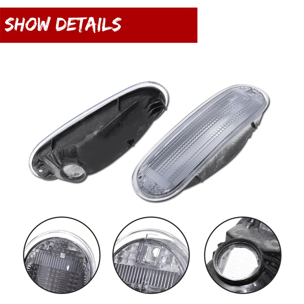 For VW Volkswagen Beetle 1998 1999 2000 2001 2002 2003 2004 2005 Front Bumper Turn Signal Light Cover Shells Car Accessories