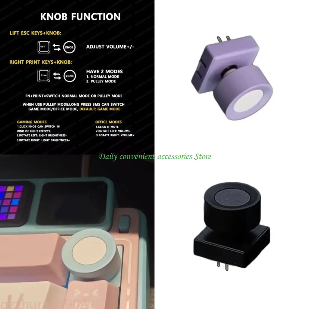 

97QB Hi86 Model Metal Control Knob For Mechanical Keyboards Hotswap Customization