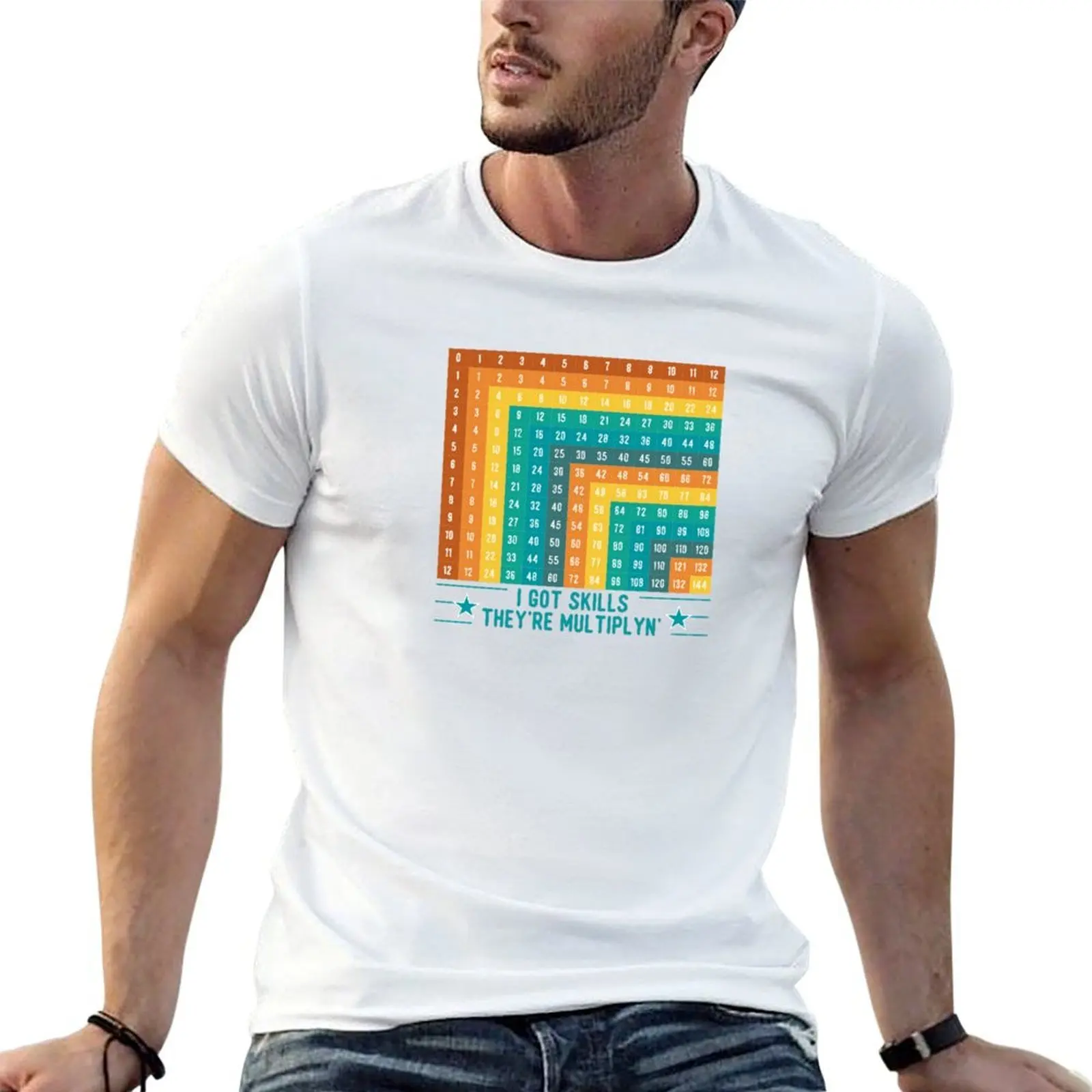 

MULTIPLICATION TABLE T-Shirt man t shirt designer t shirts for man pack cotton g man t shirts for men T-Shirt