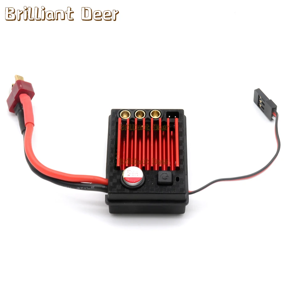 45A 6V/3A Waterproof ESC with T Plug Upgrade Parts for Brushless Motor SCY 16101 PRO 16102 PRO MJX HYPER GO 14210 16210 RC Car