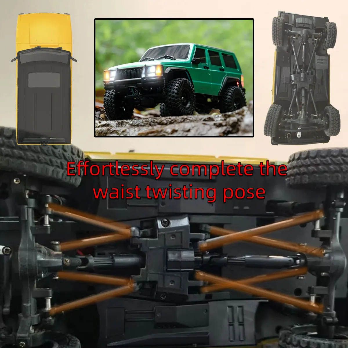 LD18401 1:18 RC 자동차 LDR/C 4×4 4WD 오프로드 원격 제어 차량 모델 RC 클라이밍 카 어린이 장난감 크리스마스 선물