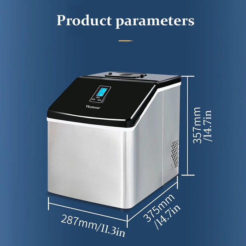 الجملة ضاغط محمول صغير التبريد كونترتوب صانع مكعبات الثلج #2