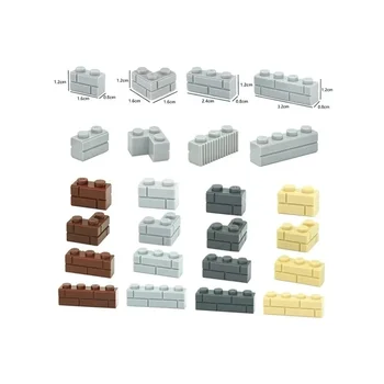 Gebouwen Blokken Dikke Muur Figuren Bakstenen 98283 15533 1x2 1x3 1x4 2x2 L Stippen Bulk Modulair GBC Speelgoed Voor High-Tech MOC Set