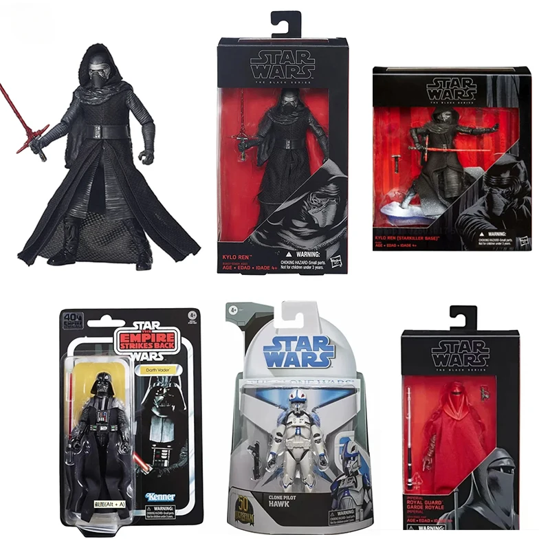 16cm  Star Wars Black Series Lead Villain Kylo Ren  Darth Vader The Clone Wars Action Figure toys collection