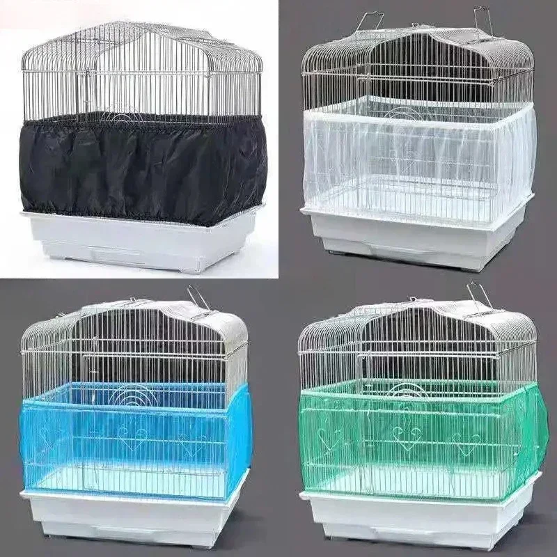 Cage Stretchy Mesh Parrot Birds Cage Net Mesh Bird Cage Cover Shell Skirt Net The Bird Shroudsgauze Catcher Guard Bird Birdcage