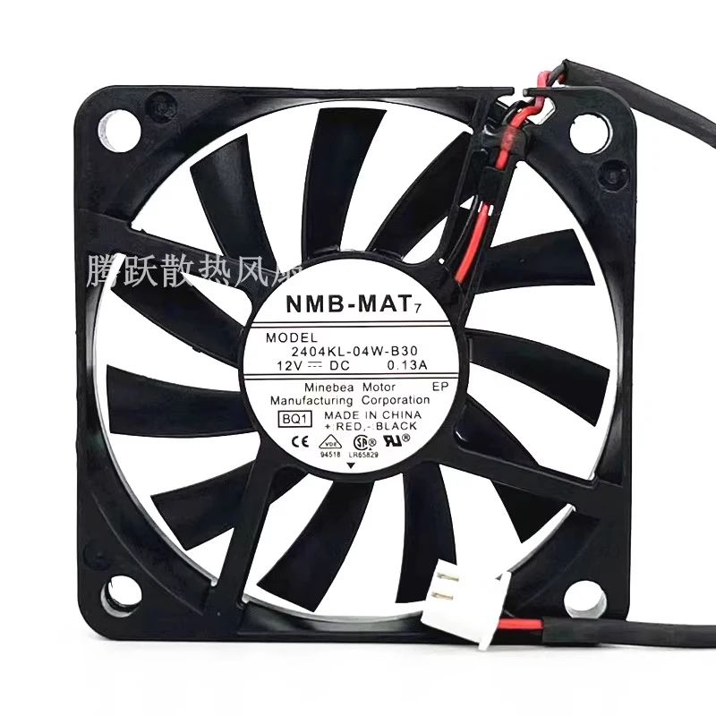

HJY 1 piece NMB 2404KL-04W-B30 DC12V 0.13A 2-wire cooling fan 6cm 6010
