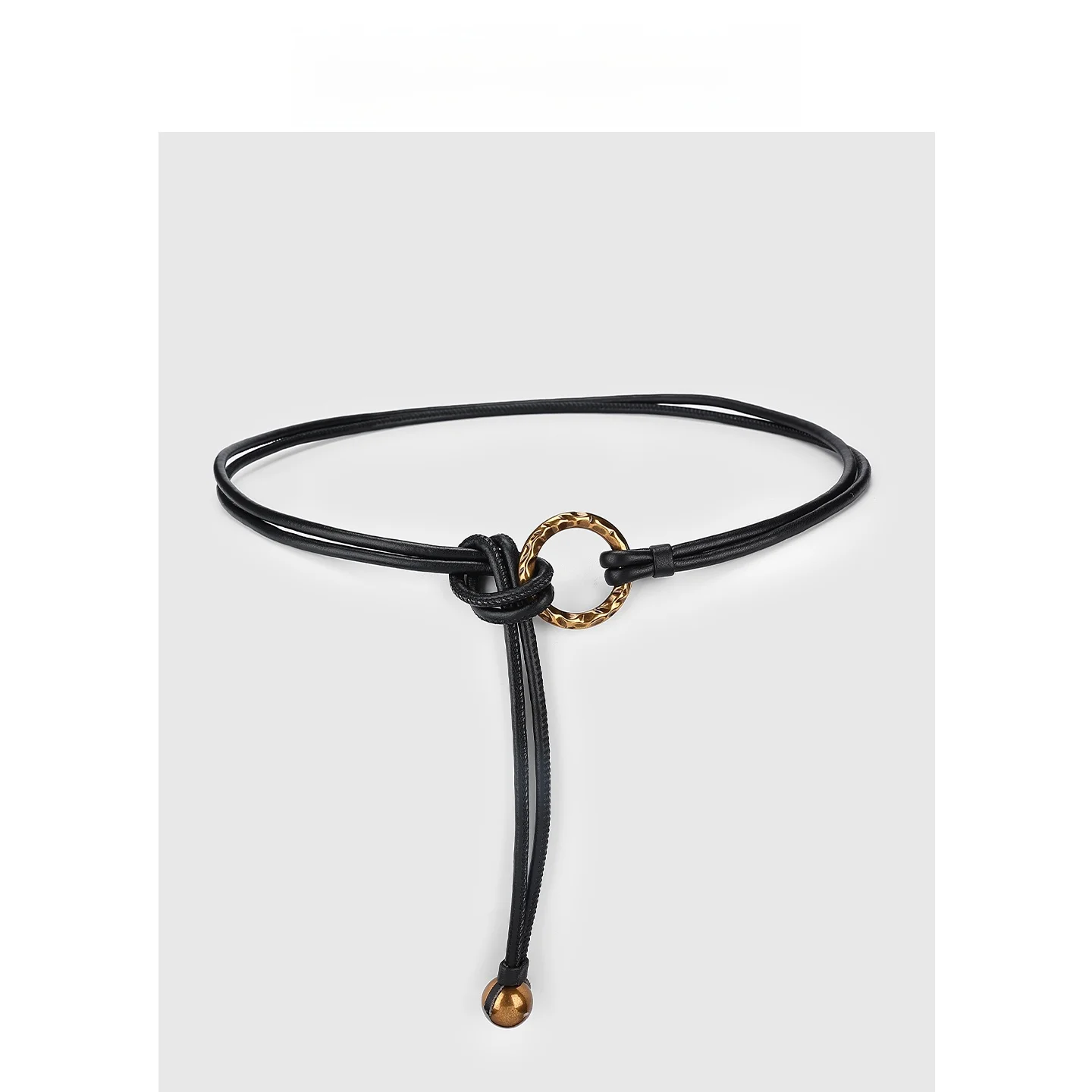 ceinture-fine-noire-en-cuir-veritable-pour-femme-en-peau-d'agneau-avec-un-design-decoratif-et-elegant-a-nouer-pour-pantalon