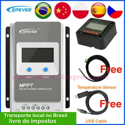 EPEVER Tracer MPPT 40A 30A 20A 10A Solar Charger Controller LCD 12V24V Auto High Efficiency Regulador Solar 4210AN 3210AN 2210AN