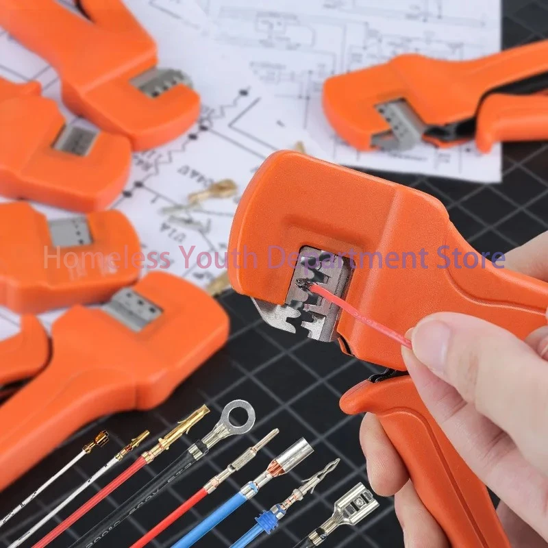 IWS-3220S Wire Crimping Tool for JST, Molex, Dupont Micro Terminals Connectors Crimper, AWG 32-22 Mini Hand Plier image 2