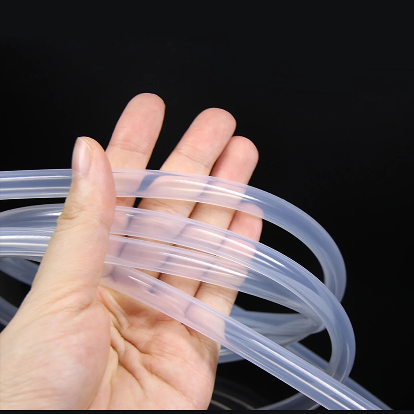 1/5 Meter Silicone Hose Food-Grade Drinking Water Pipes High Temperature Nontoxic for Faucet Aquarium Garden Tube