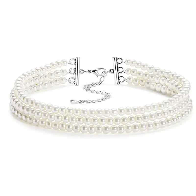 

Multi-Layer Pearl Choker Nelace New Sle Jewelry Accory for Men Autumn Season Chinese Origin Seven-Quarter Sve