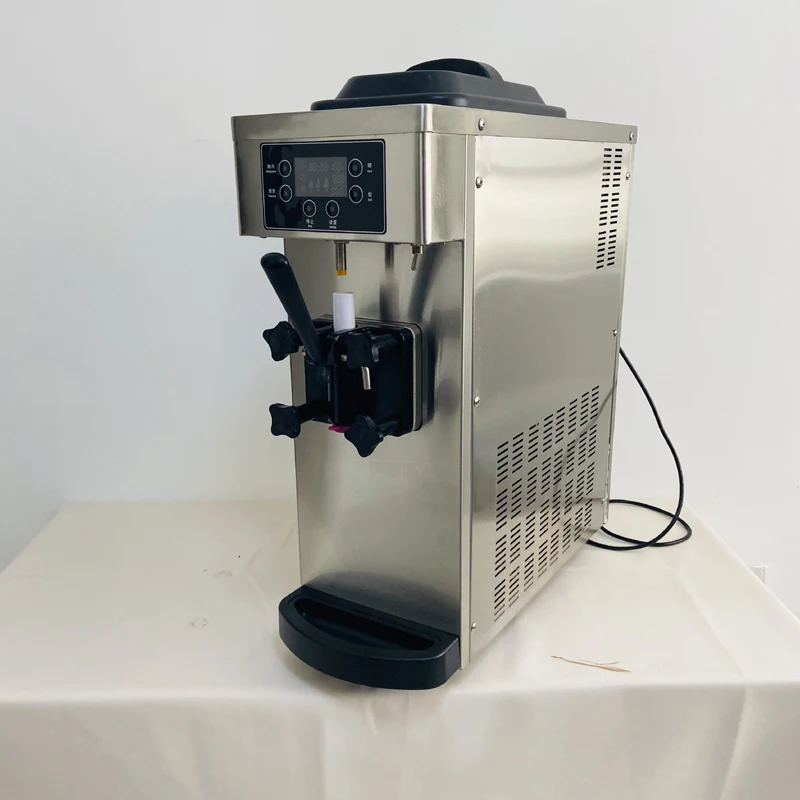 

Commercial Soft Serve Ice Cream Machine Automatic Ice Softy Cream Making Machine 220V Stainless Steel