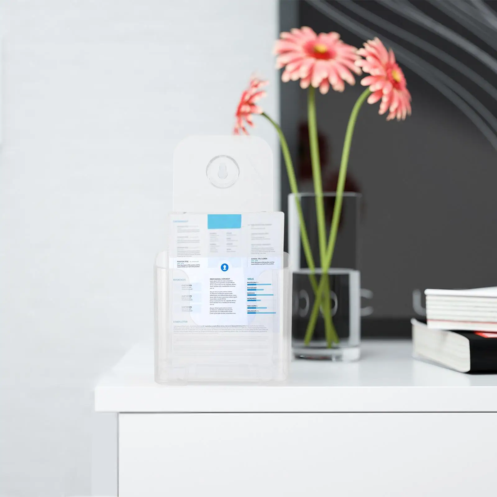 Acryl Bestand Organizer Rack Document Brochure Houder Stand Desktop Wall Mount Tijdschrift Literatuur Display Map Opslag