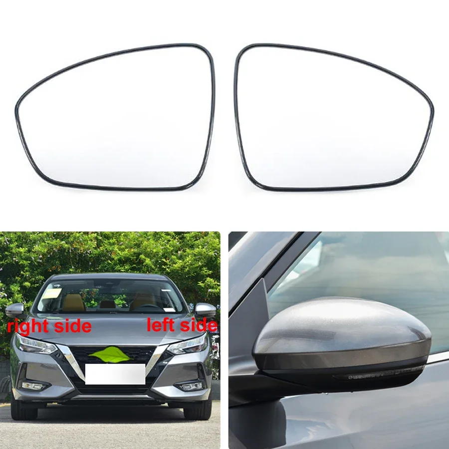 

For Nissan Sylphy/Sentra 14th generation 2020 2021 2022 Car Accessories Exterior Side Reflective Lens Rearview Mirror Lens Glass