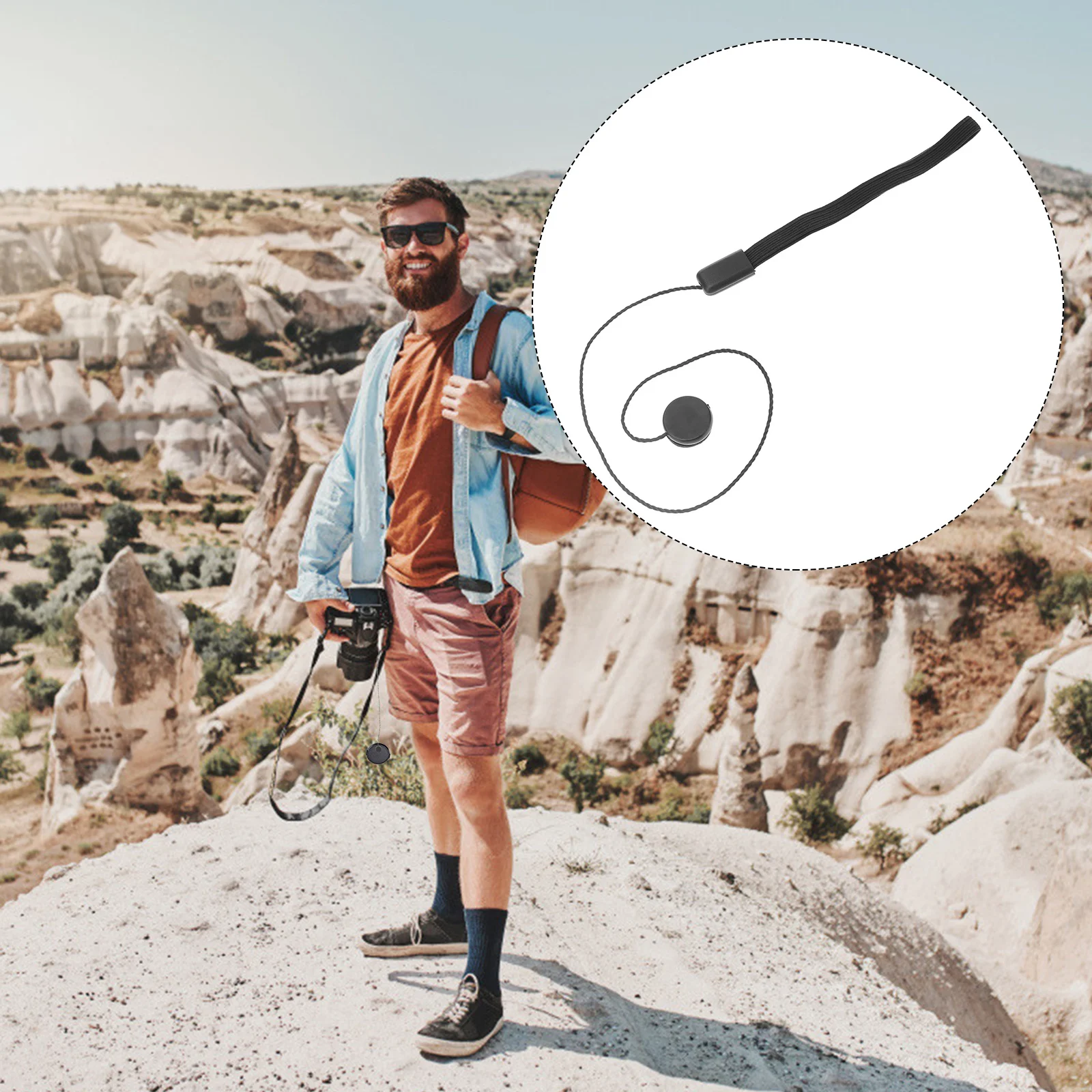 

20Pcs Camera Lens Caps Keeper Elastic Rope Anti-Lost Protective String for Outdoor Photography Accessories Lens Caps Holder