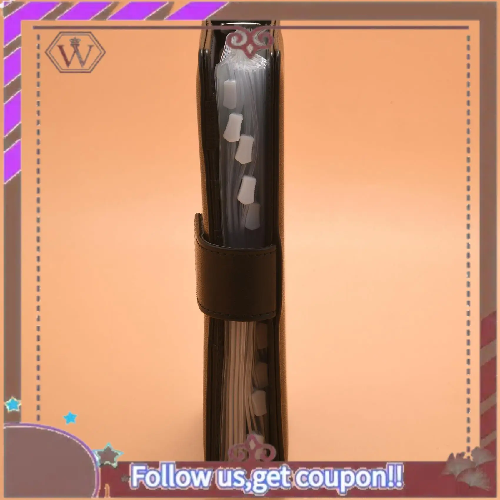 Новейшая бюджетная папка, органайзер-планировщик для ноутбука A6 из искусственной кожи, многоразовый 6-кольцевой переплет, наклейки с буквами, этикетки