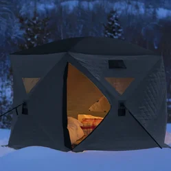 Star Hub Tent Portable Pop Up Ice Fishing Angler Thermal Hub Shelter Tent sauna tent for Winter