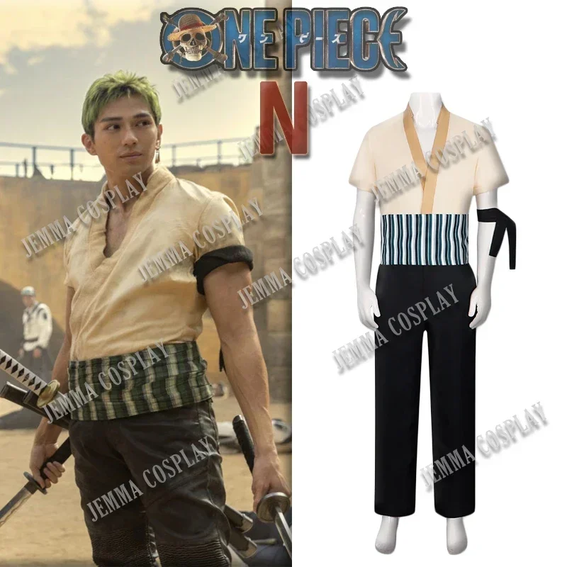 

FC6Japan TV Series Drama Zoro Cosplay Pirate Costume Halloween Costumes For Men Anime Clothing ACGN Party Performance Carni@FC8！