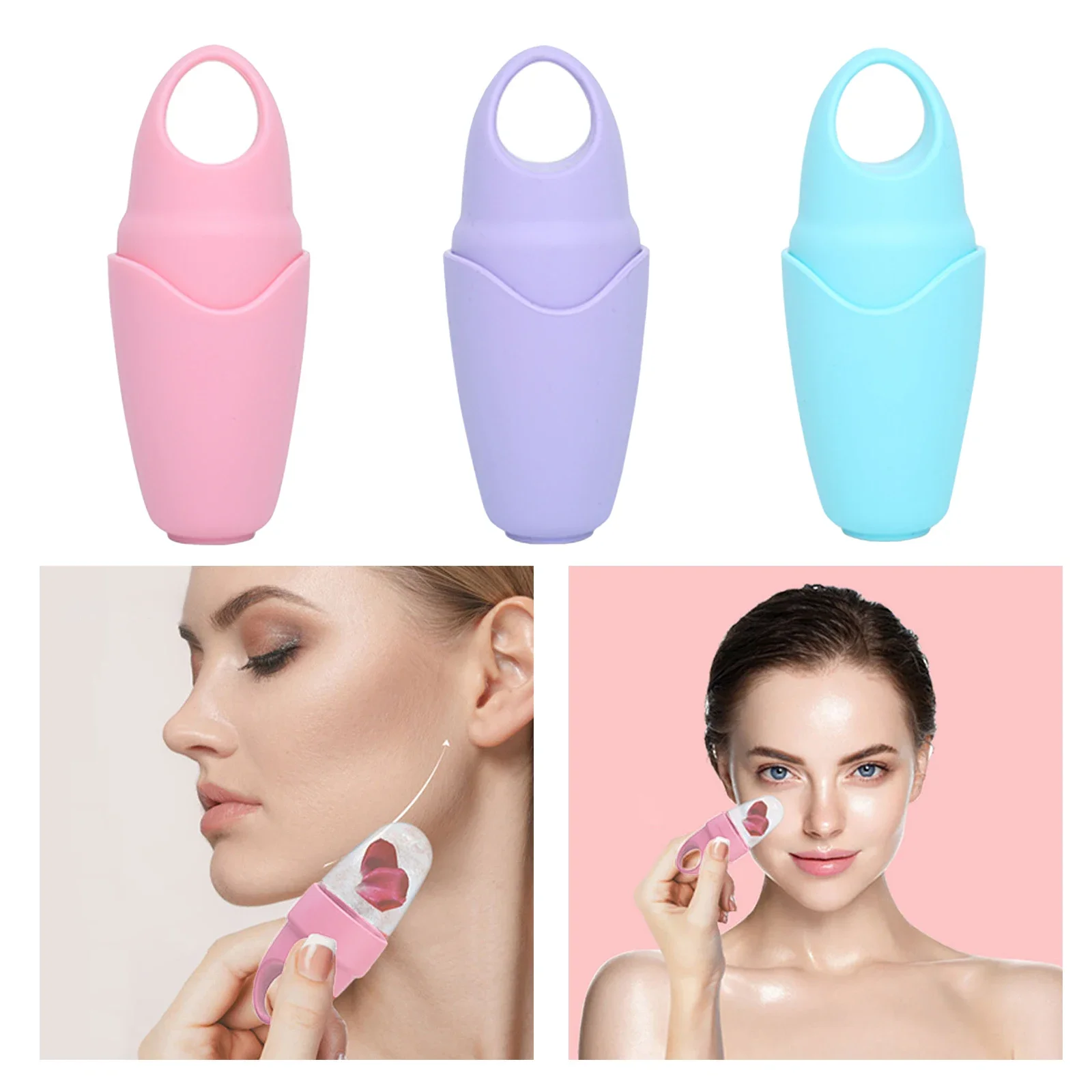 1pc Silicone Ice Cube Massager Face Ice Roller Globe Face Eye Massager Eye Treatment Arrival Skin Care Beauty Tool Facial Roller