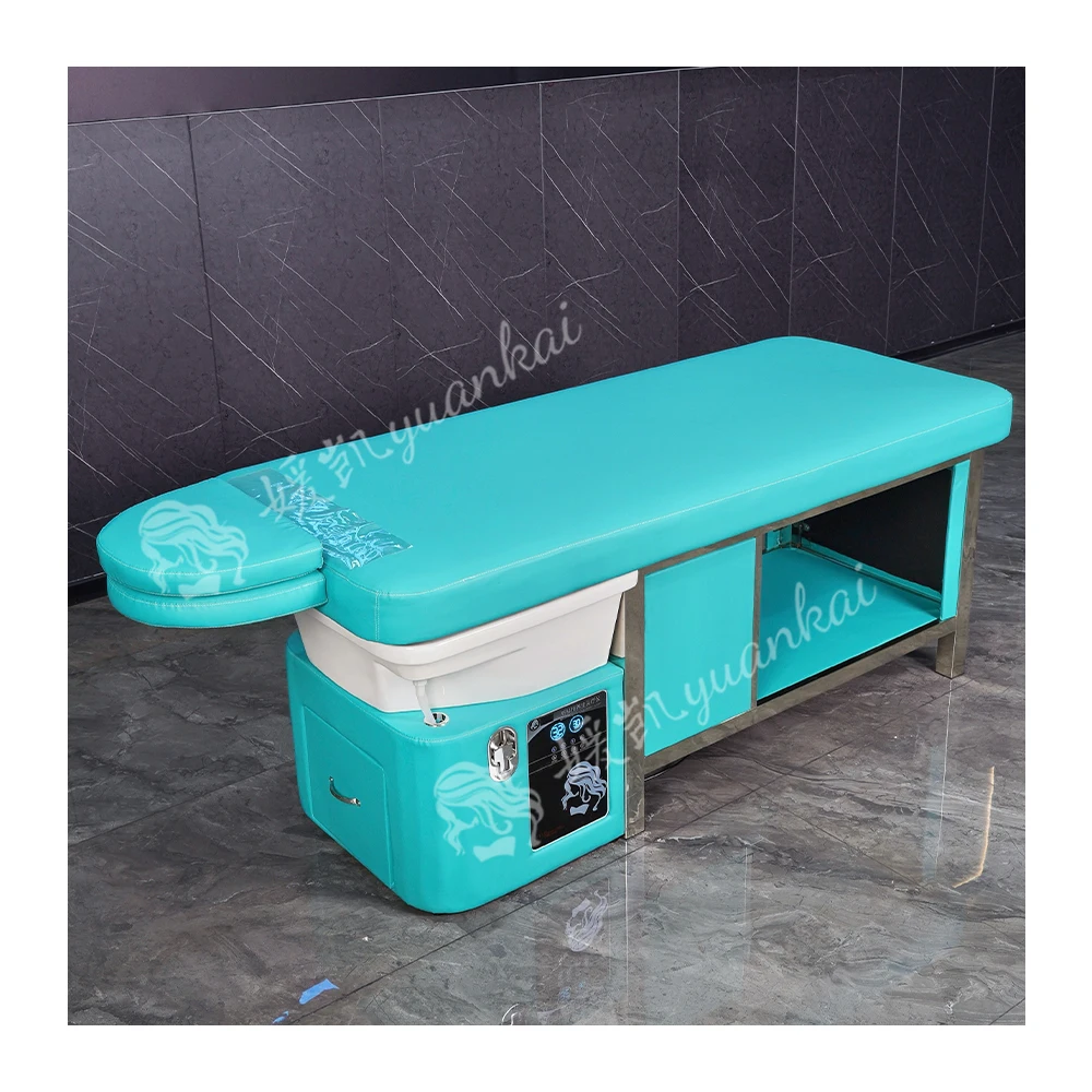 High-End New Upgraded Multi-Functional Push-Pull Bed Beauty Salon Dedicated Water Circulation Head Spa Thai Shampoo Bed