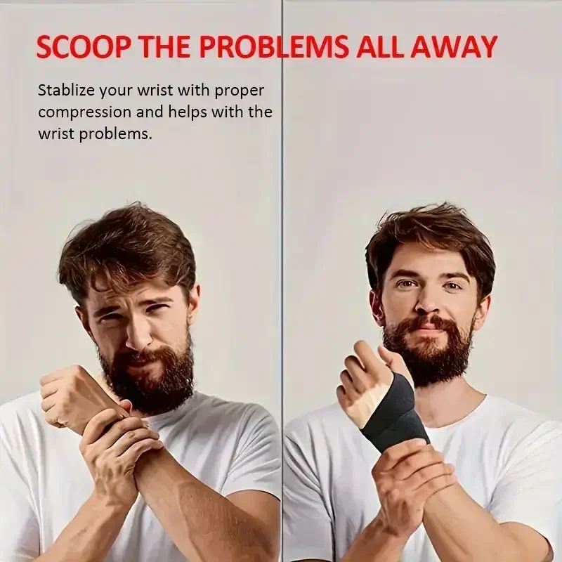 

Adjustable Wrist Brace for Carpal Tunnel Pain Relief - Breathable Support Wrap for Men & Women, Left/Right Hand, Fitness Typing