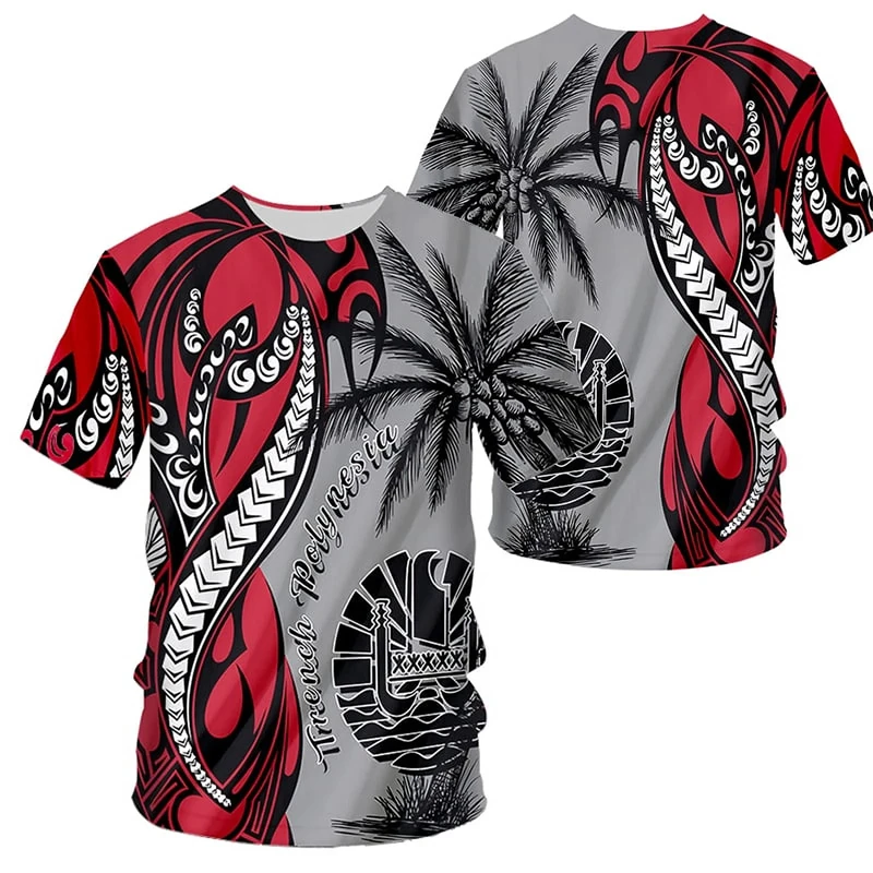 

Полинезийская футболка с 3D принтом, мужская одежда, повседневные футболки с короткими рукавами и круглым вырезом, уличный стиль, большие мягкие футболки в стиле Харадзюку, топы